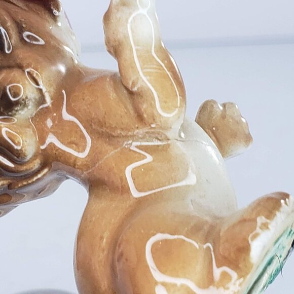 Vintage Lion Male With Whiskers Miniature Figurine Wild Animal *Repaired* - Picture 9 of 9